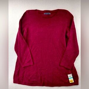 Karen Scott Red Long Sleeve Sweater